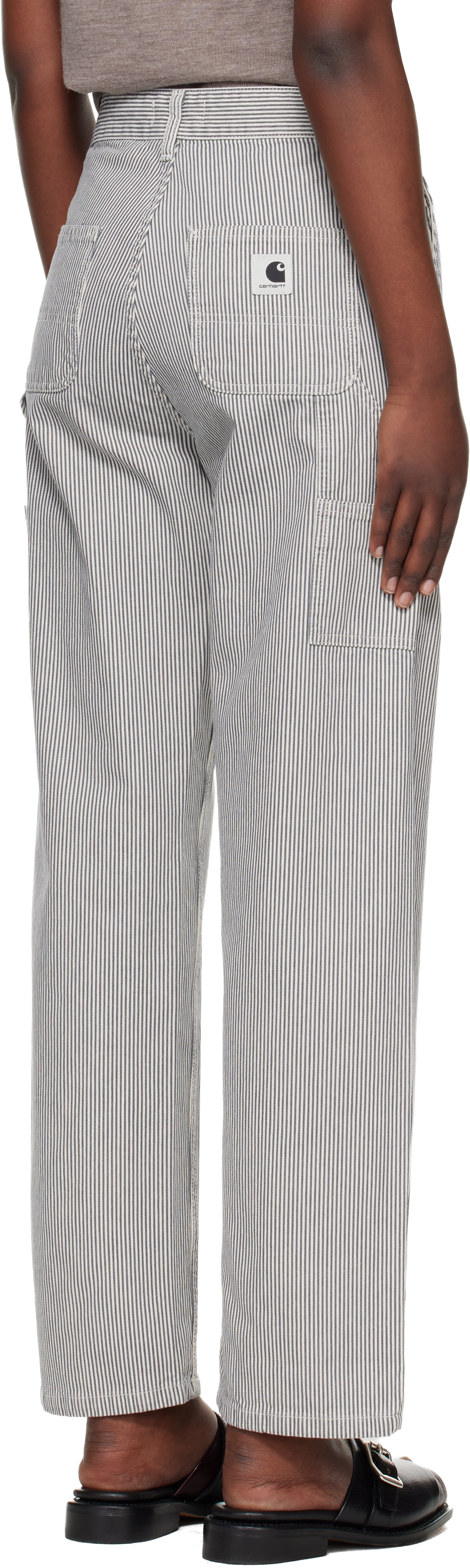 Gray Mercer Stripe Jeans