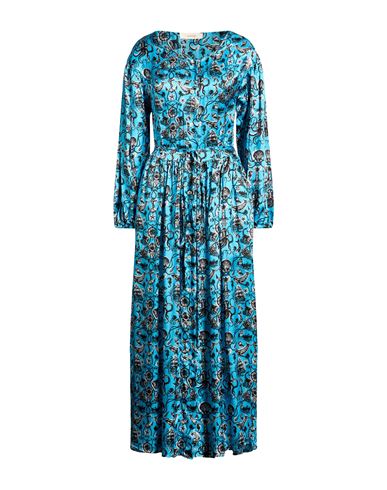 Woman Maxi dress Azure Size 6 Viscose