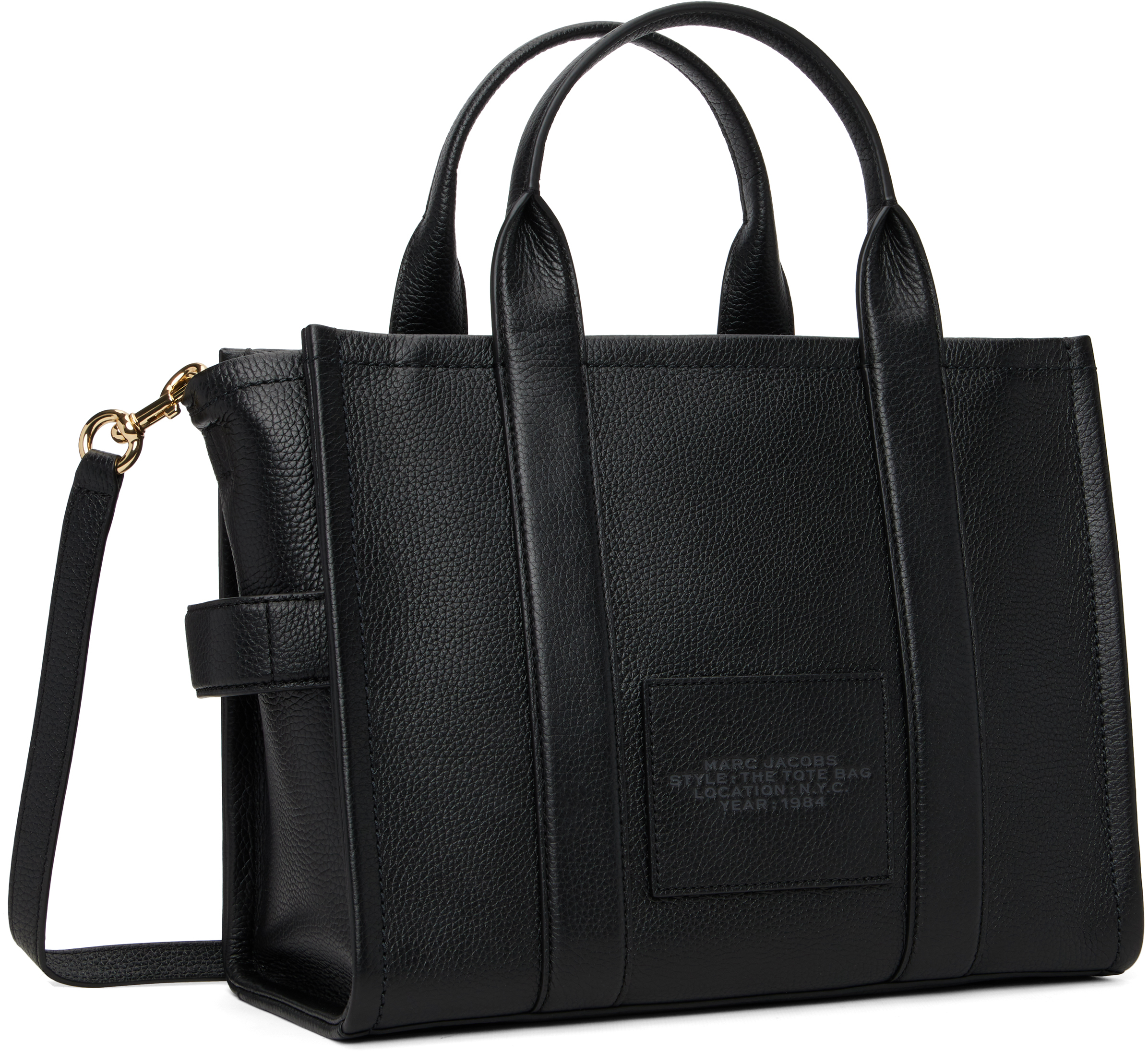 Black 'The Leather Medium' Tote