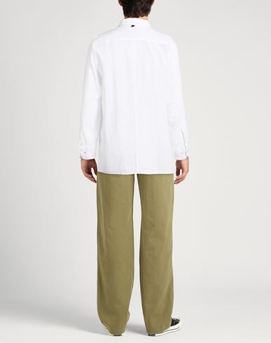 Man Shirt White Size M Cotton, Lyocell