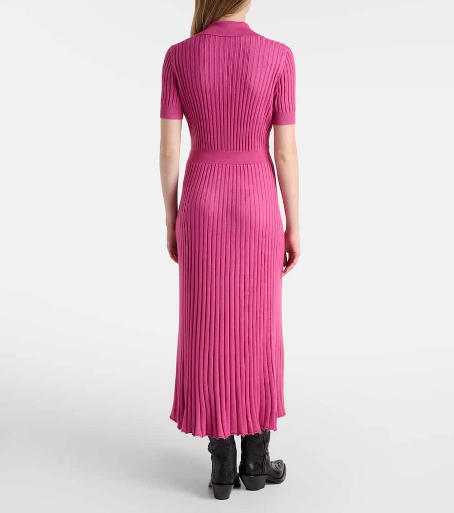 Amor cashmere and silk midi dress