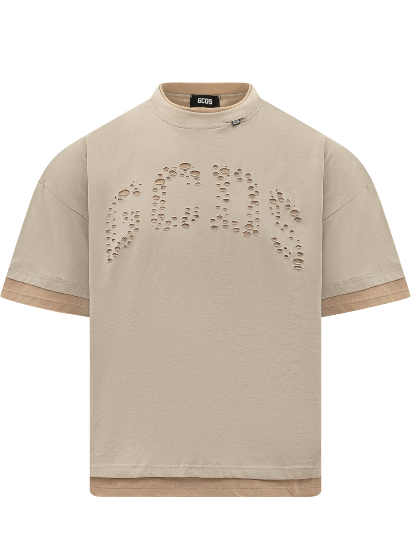 Taupe Crew Neck T-Shirt