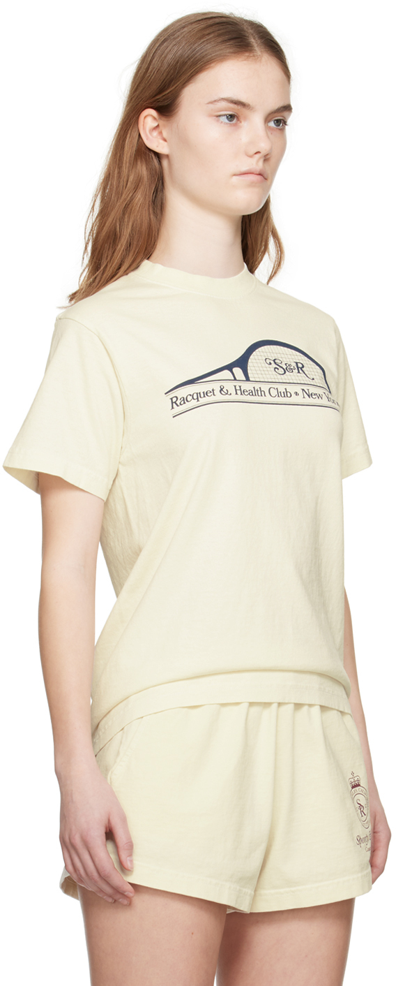 Sporty & Rich Off-White S & R Racket T-Shirt