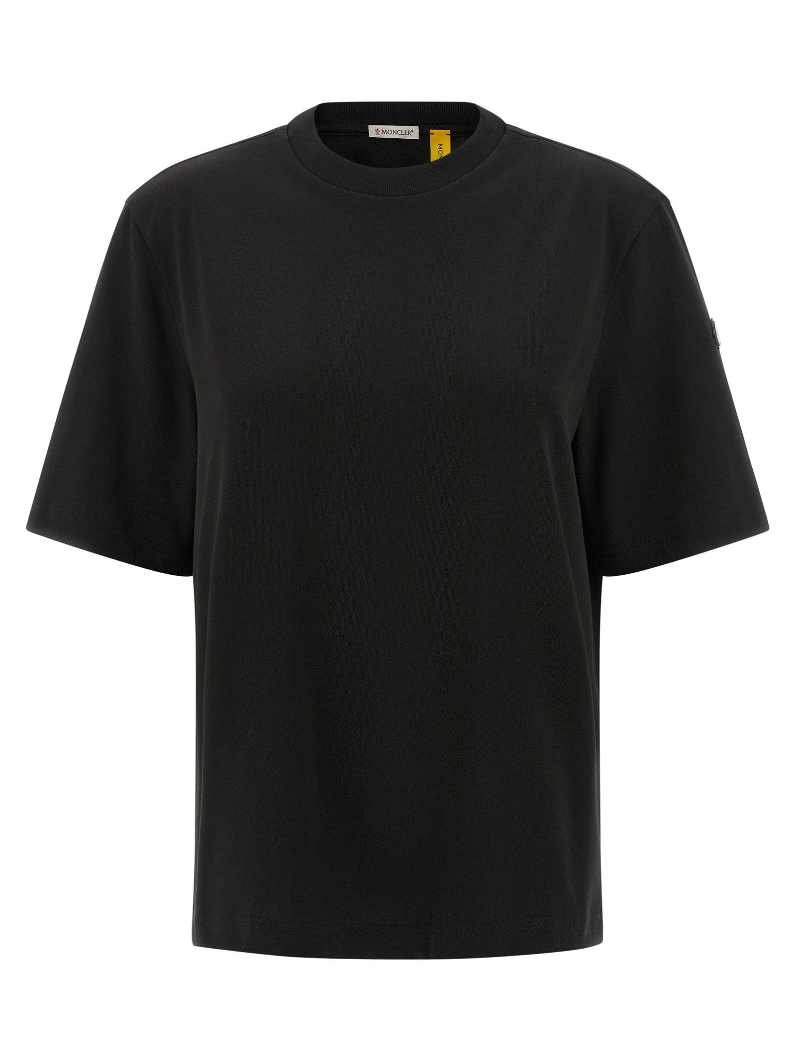 Cotton Crewneck T-Shirt — Black