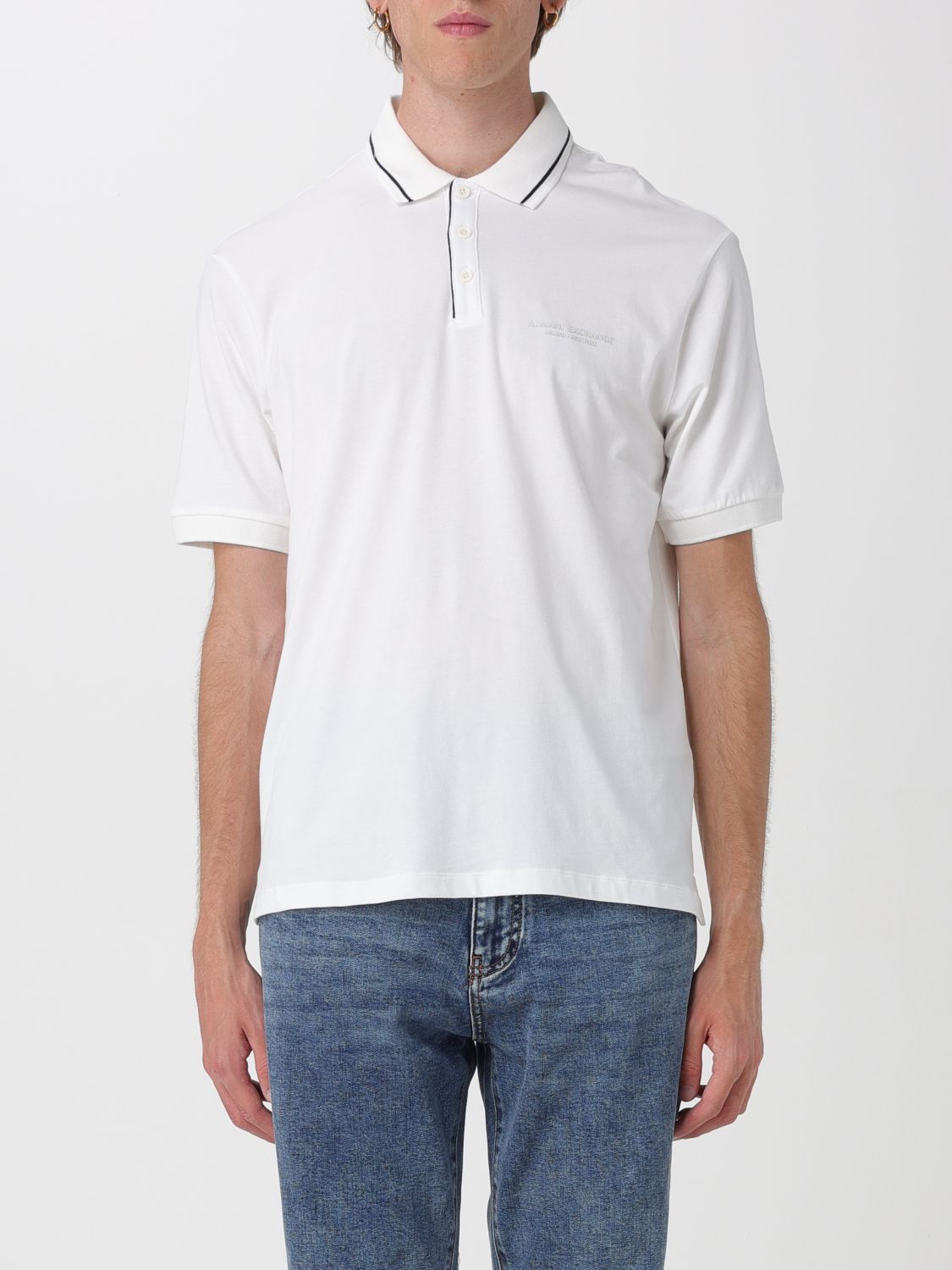 Polo Shirt Men color White