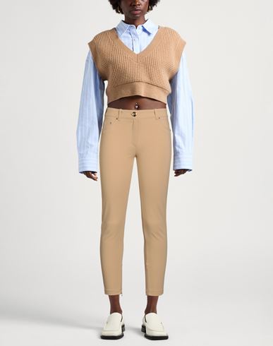 Woman Pants Sand Size 10 Polyamide, Elastane