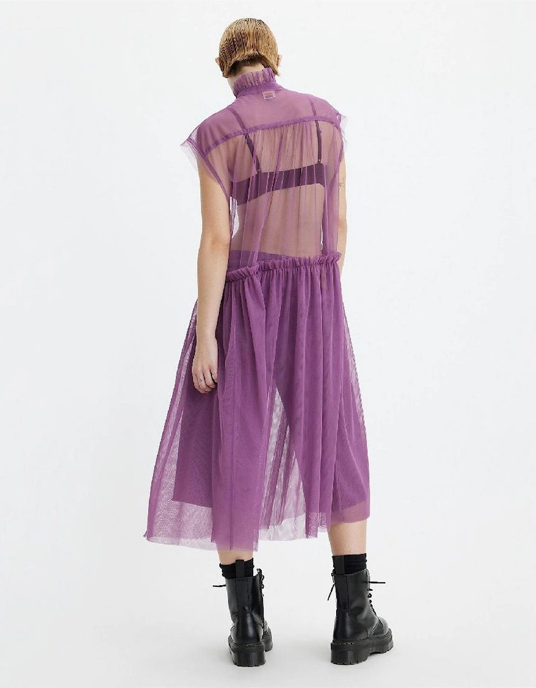Levi's Women's Radical Mock Neck Sleeveless Midi Dress - Purple
