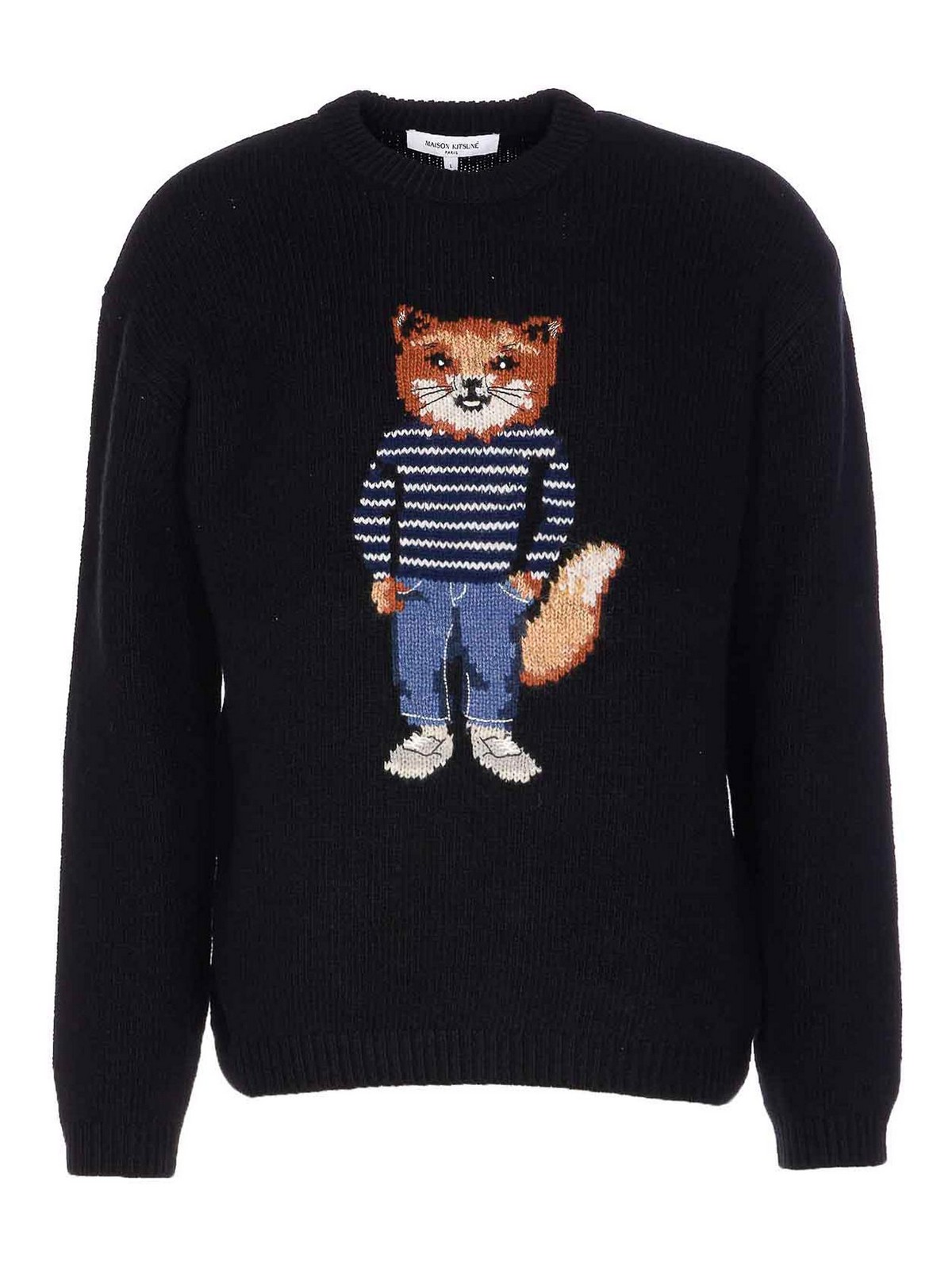 Black Dressed Fox Sweater