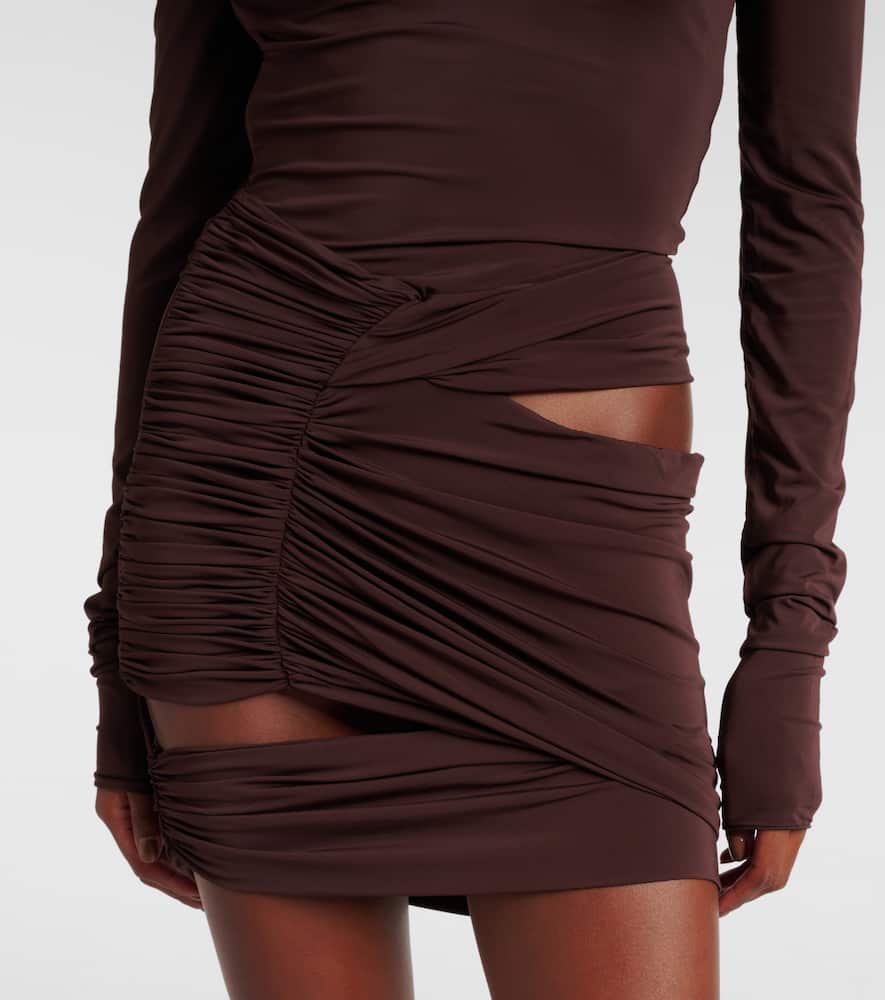 Asymmetric cutout minidress