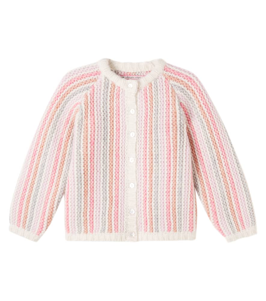Konges Sløjd Kiri striped wool and cotton cardigan