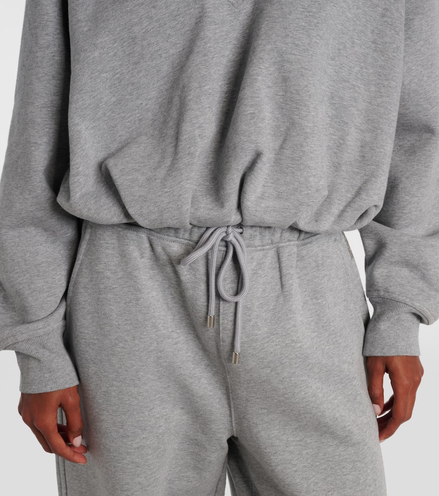 Colleg cotton-blend jersey sweatshirt