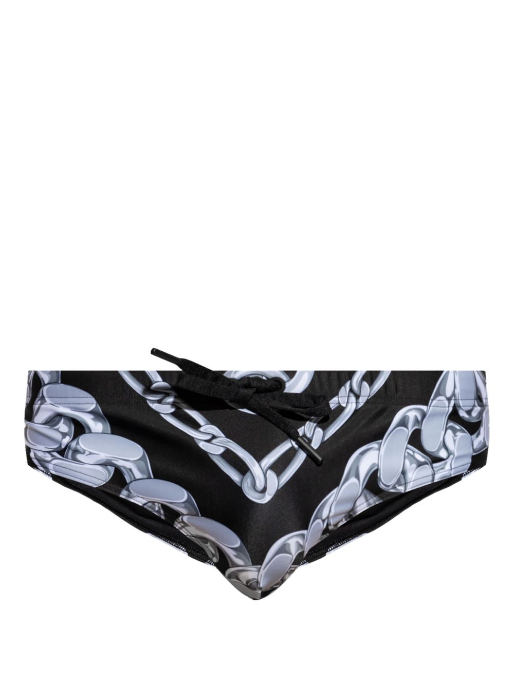 Chains-print swimming trunks - Black