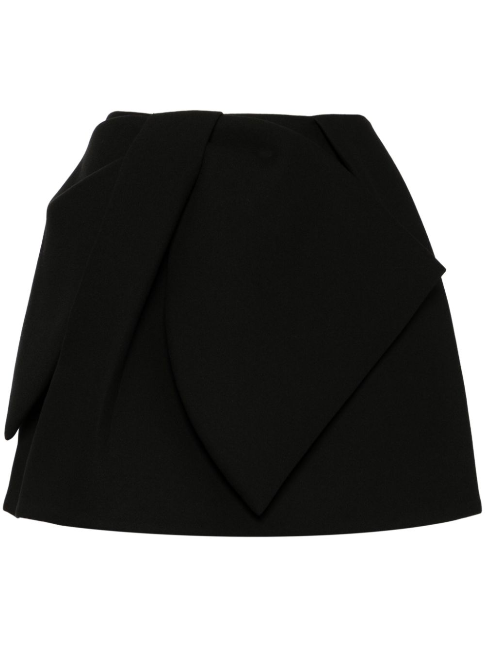 Bow-detail skirt - Black