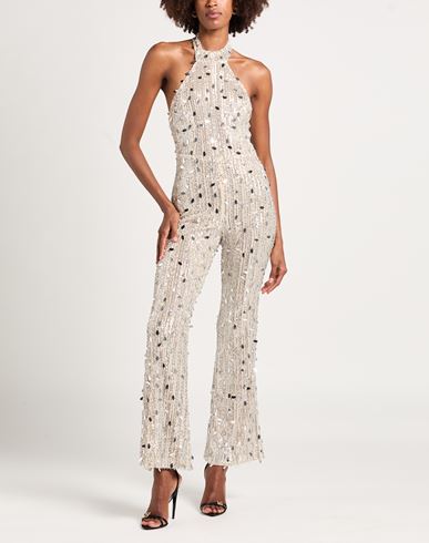 Woman Jumpsuit Sand Size L PES, Elastane