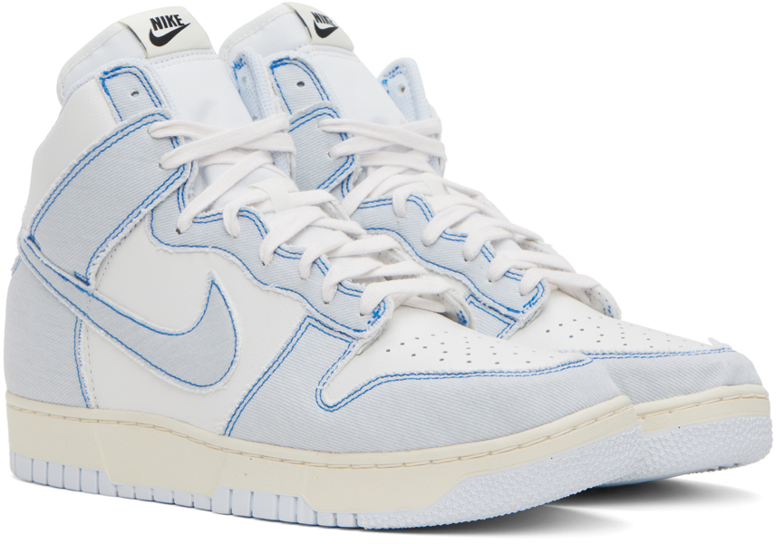 Blue & White Dunk High 85 Sneakers