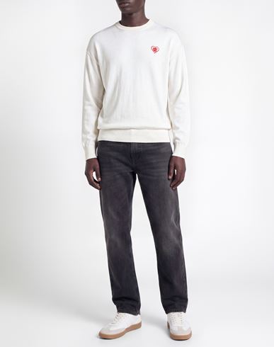 Family First Milano Man Sweater Ivory Size XS Merino Wool