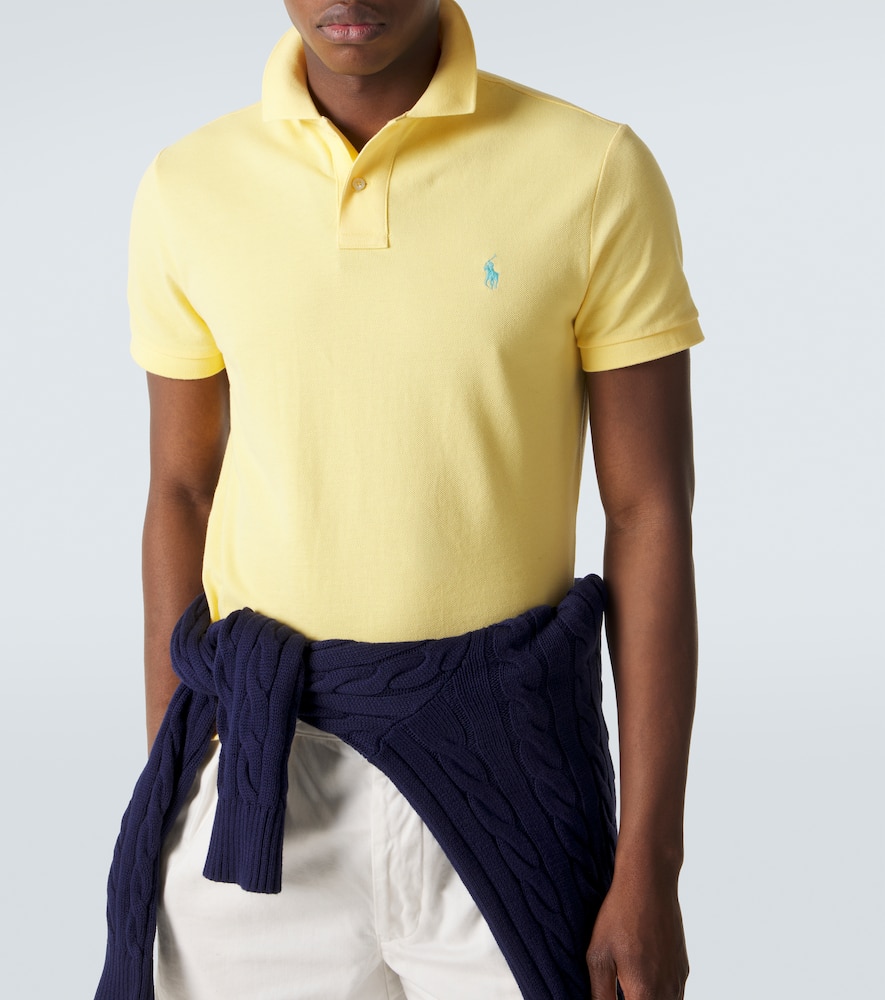 Logo cotton piqué polo shirt