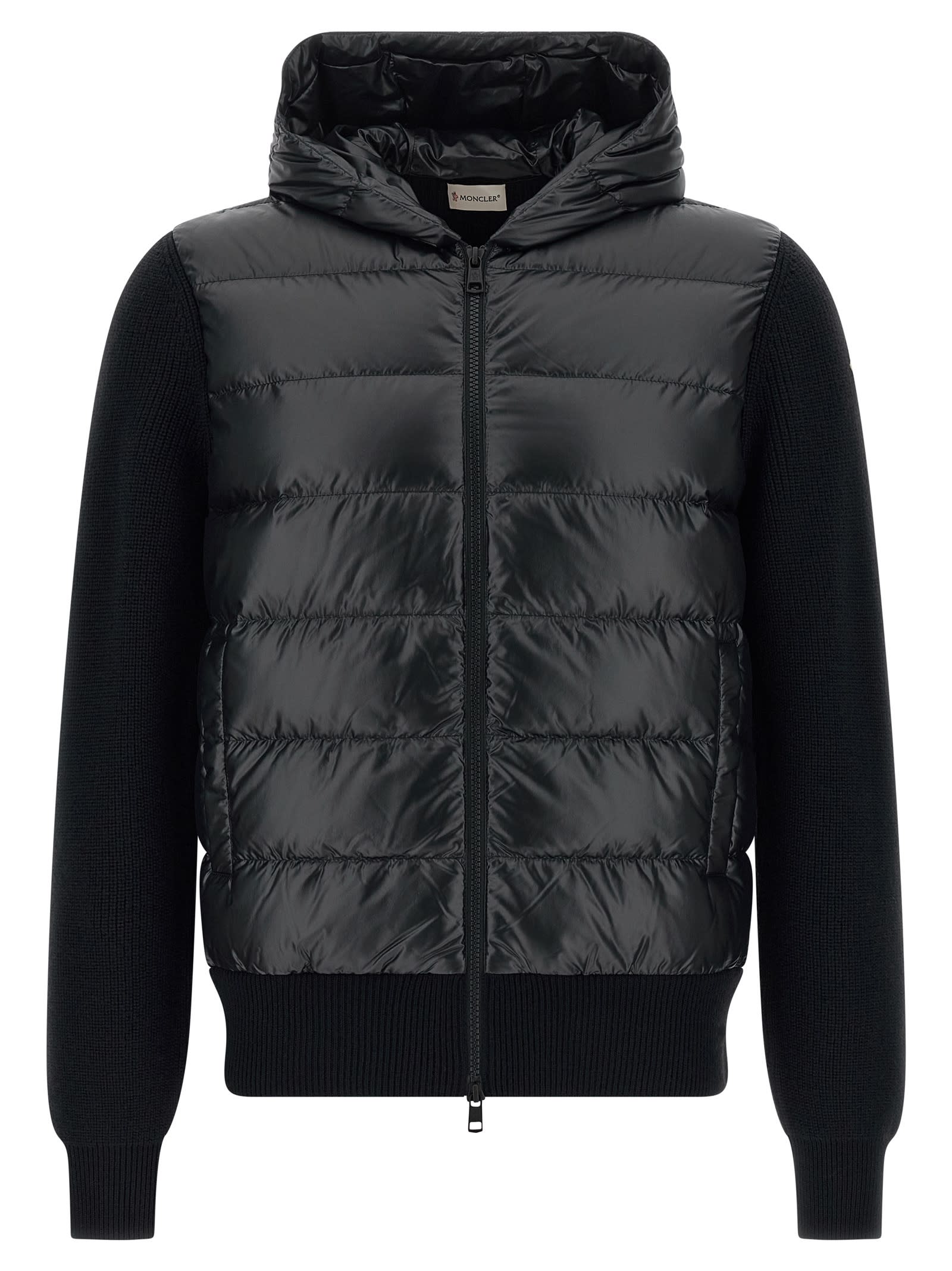 Wool-Lined Hooded Zip-Up Sweatshirt