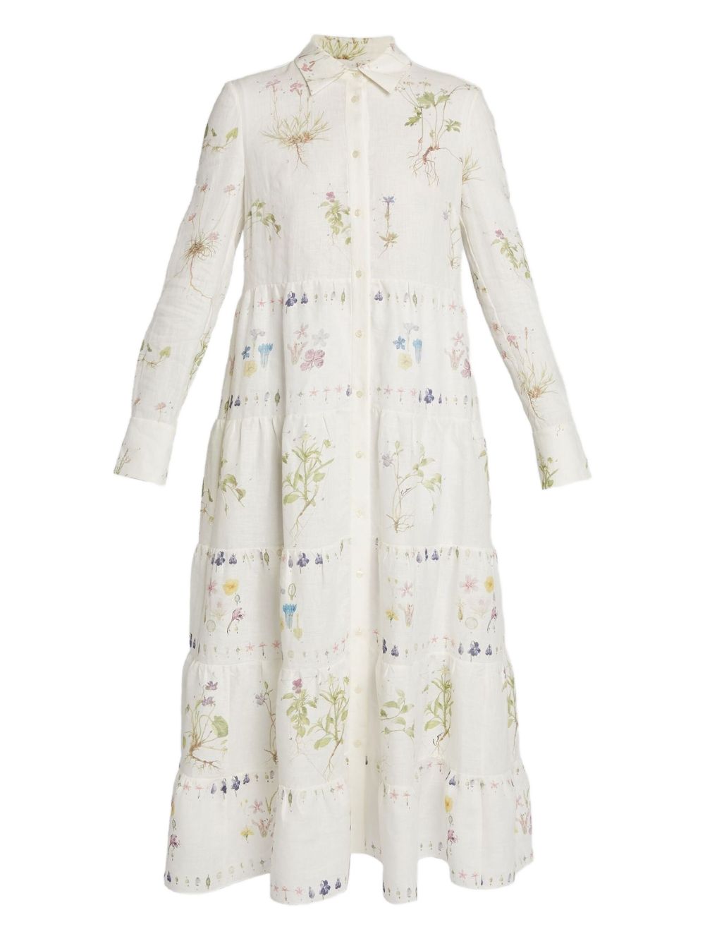 ERDEM long-sleeve shirt dress - White