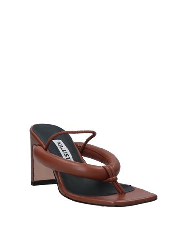 Kallistè Woman Thong sandal Tan Size 6.5 Leather