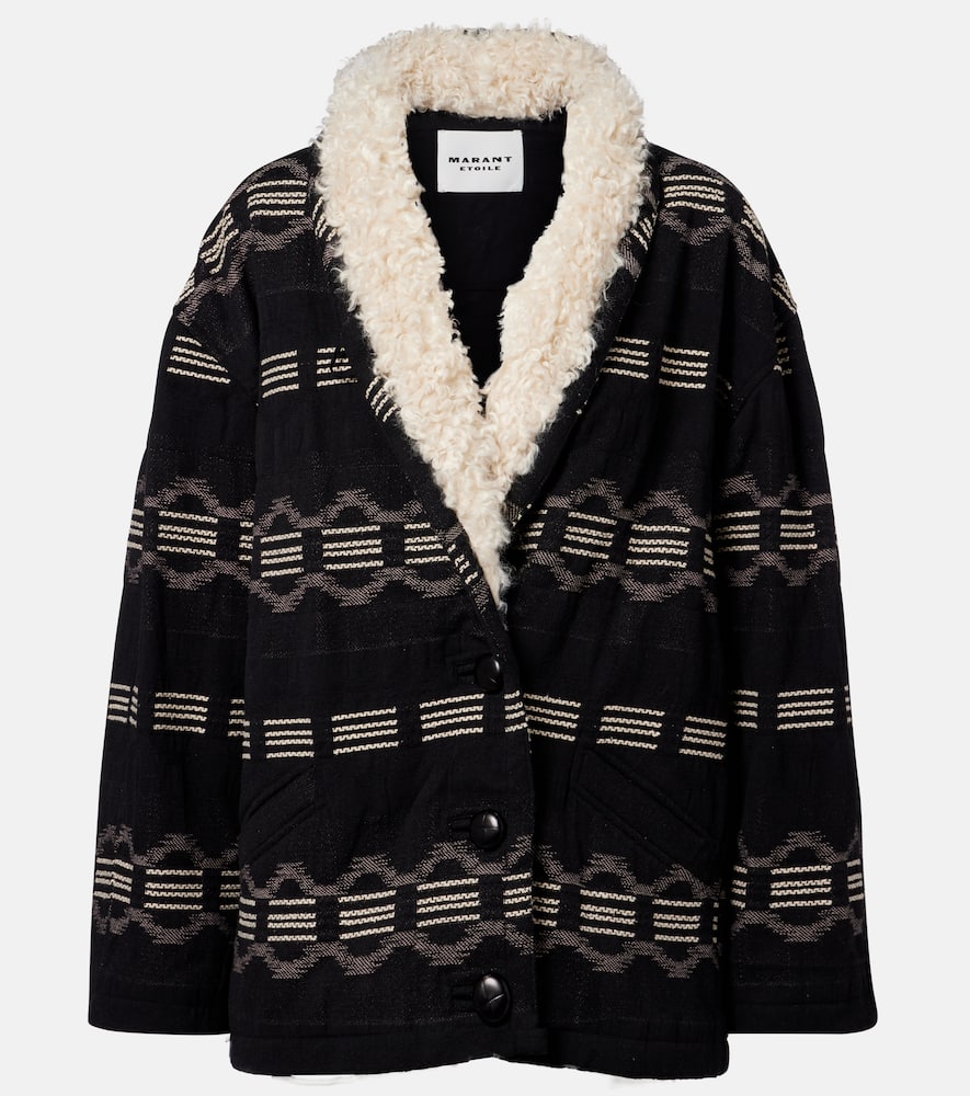 Qayla cotton-blend jacquard jacket