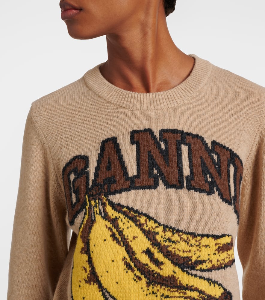 Logo intarsia sweater