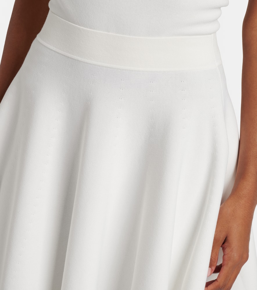 Cotton-blend miniskirt