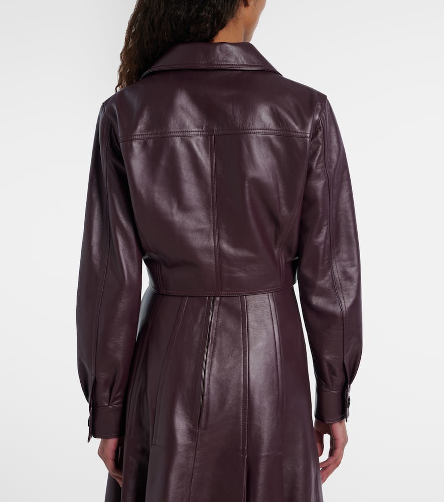 Nics cropped leather jacket