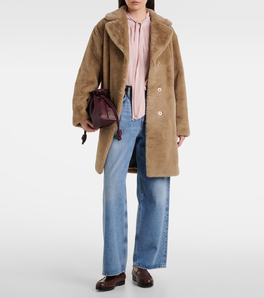 Gabrielle draped rayon challis blouse