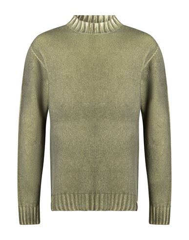 Man Sweater Military green Size L Wool