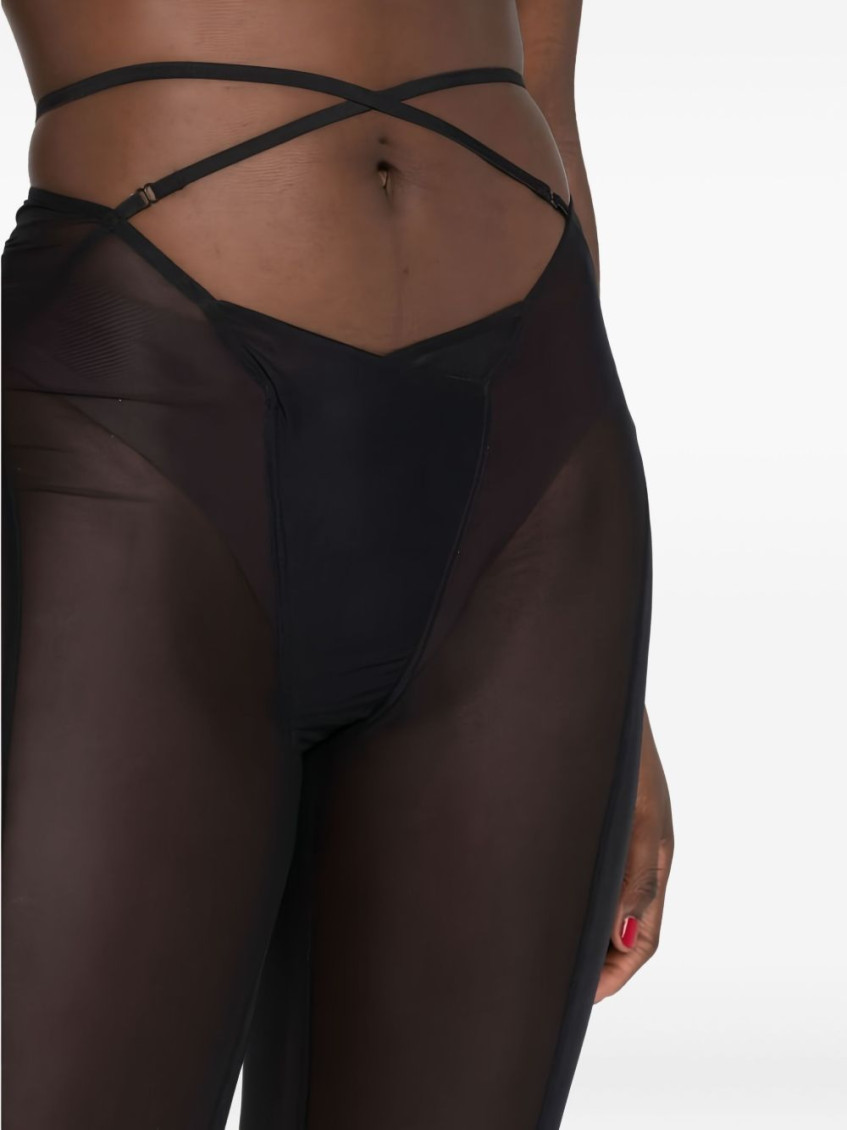 Black Low waist trousers