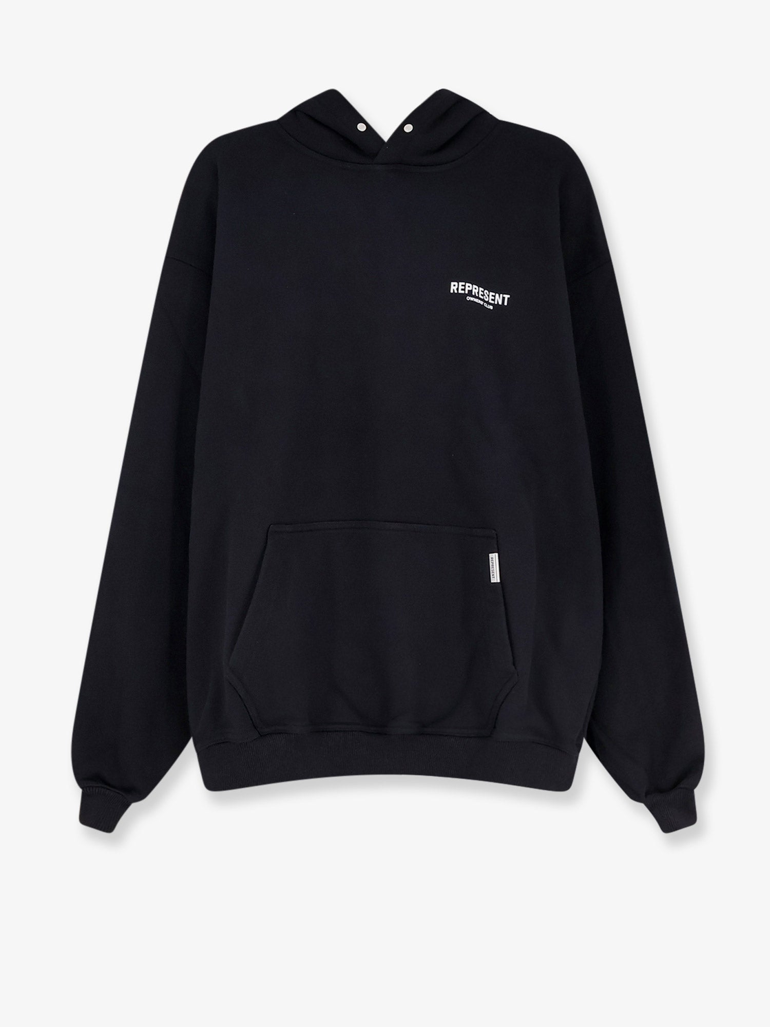 Logo-Printed Hooded Sweatshirt — Black