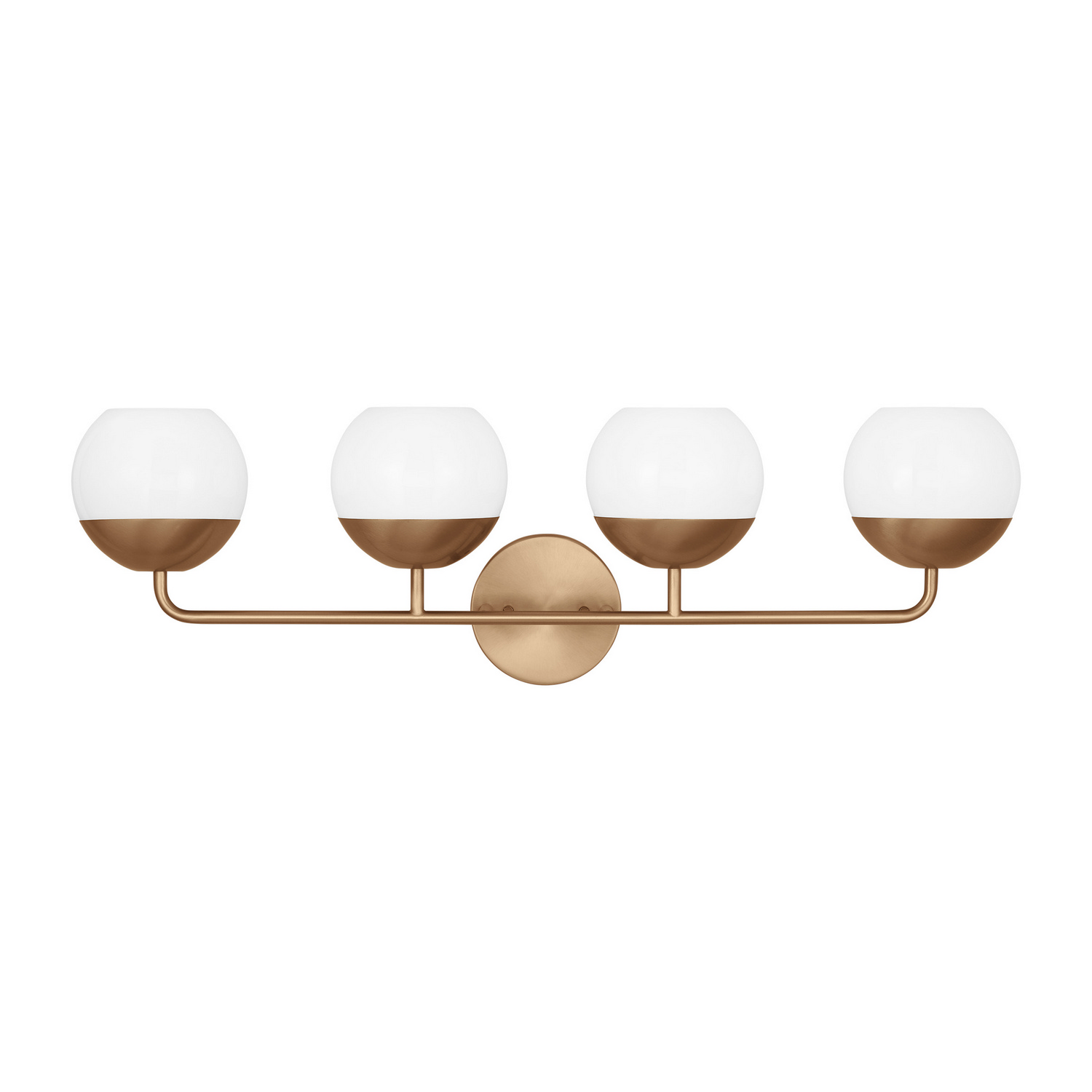 Alvin 4-Light Bathroom Vanity Light in Satin Bra