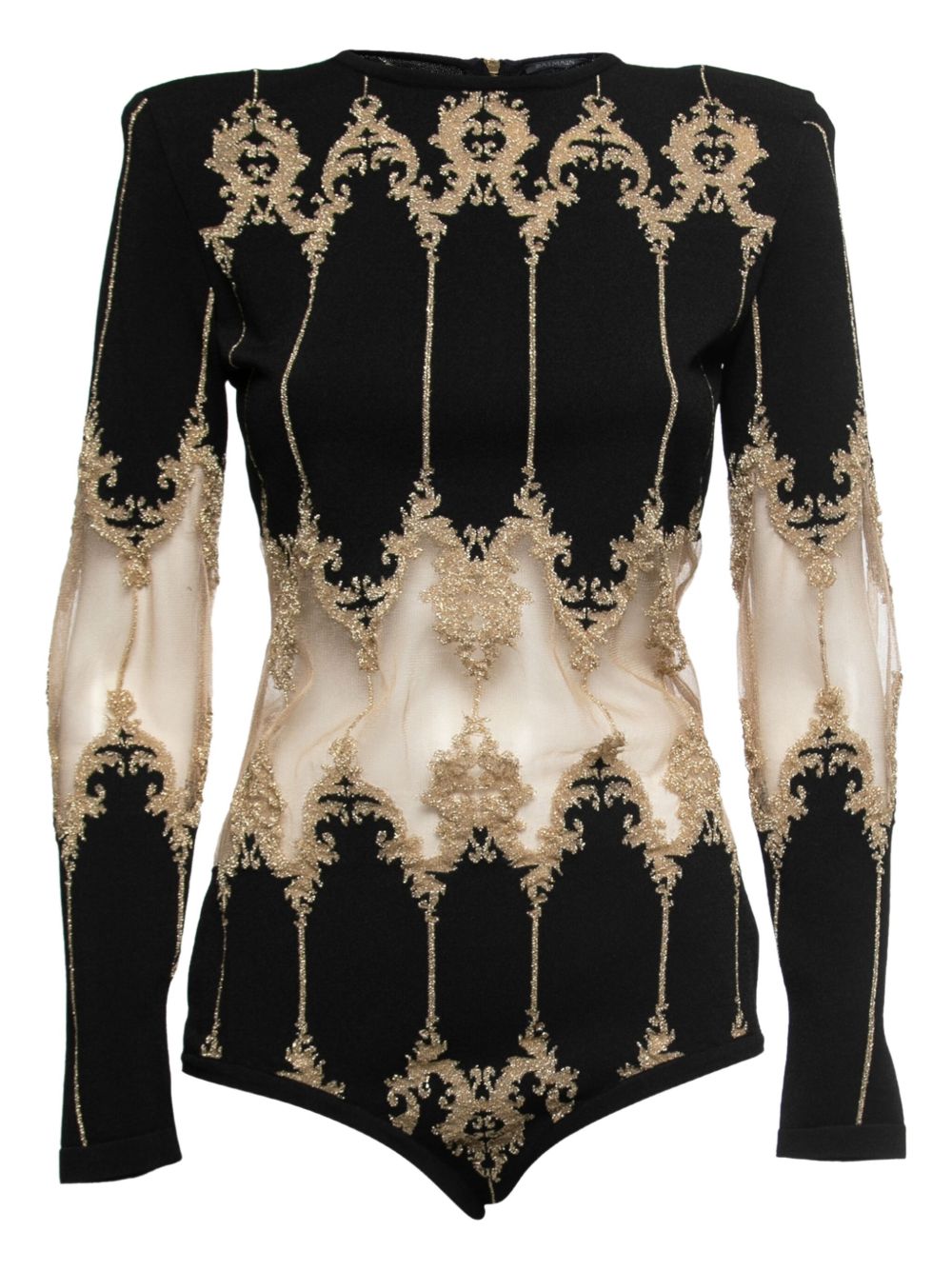 Embroidered bodysuit - Black