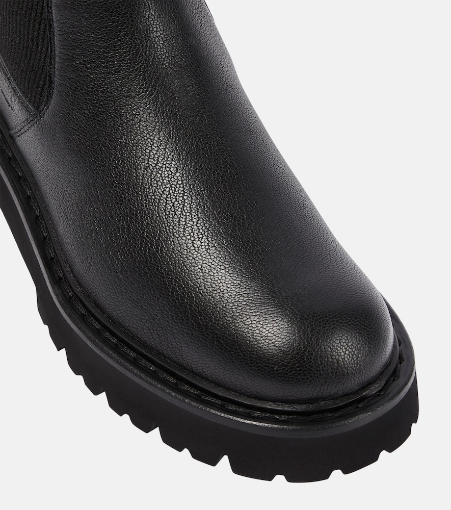 Leather ankle boots