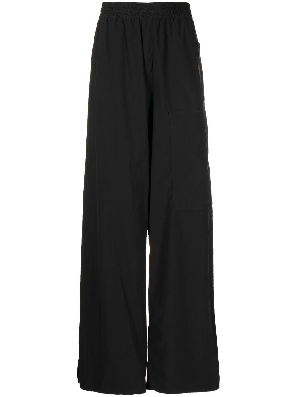 Logo patch track pants - Black