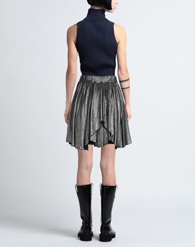 Le Volière Woman Mini skirt Charcoal Size S Viscose