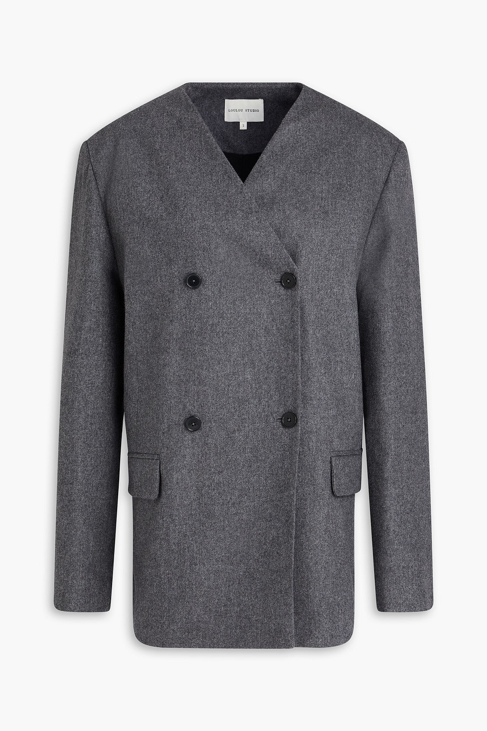 Ildulara wool-blend felt blazer - Gray - L