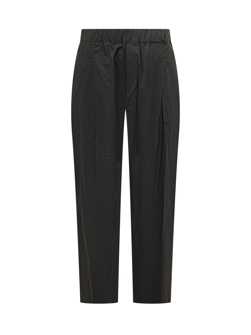 Black Regular Elasticated Pants