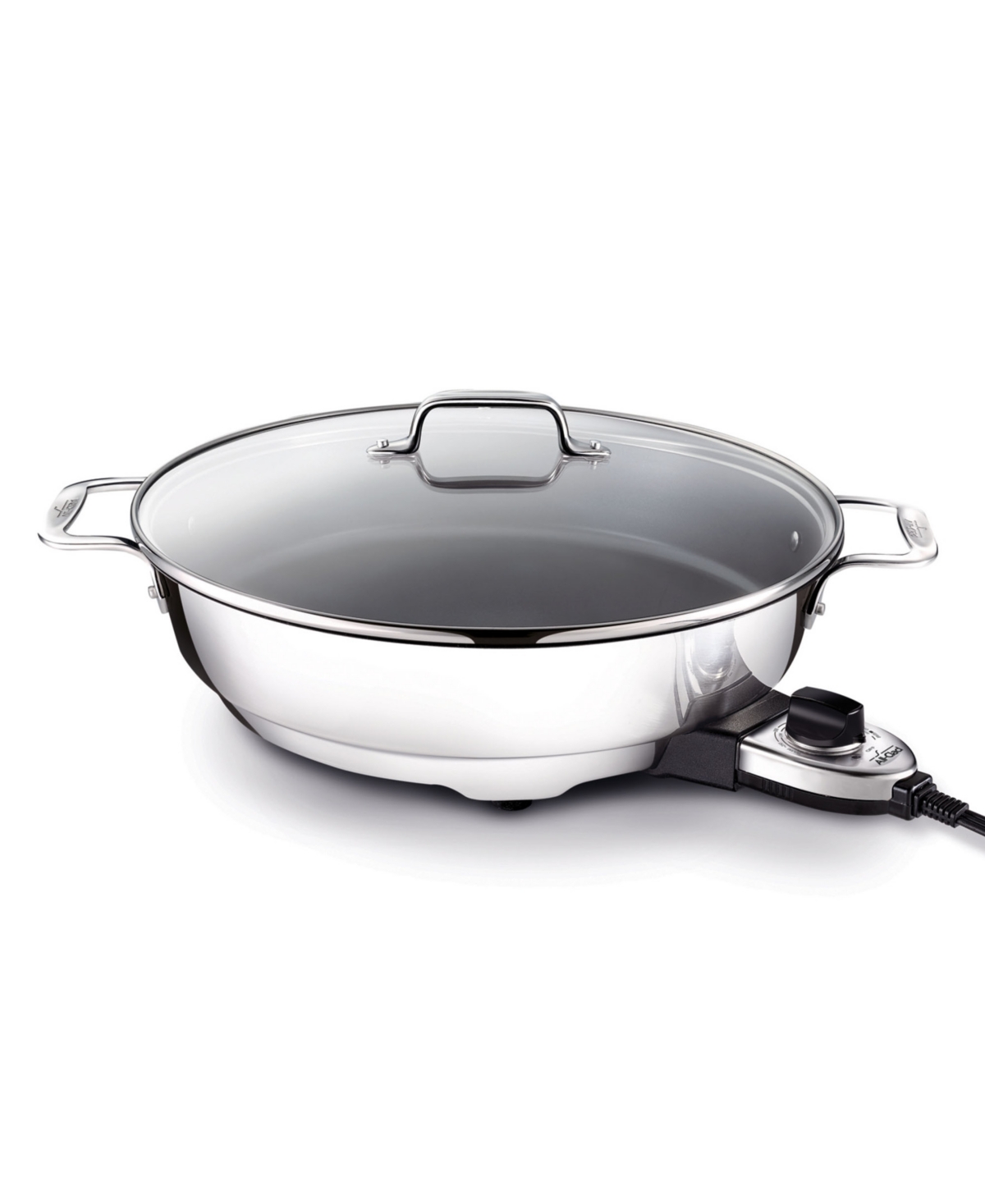 Electric Nonstick Skillet, 7 quart - Silver