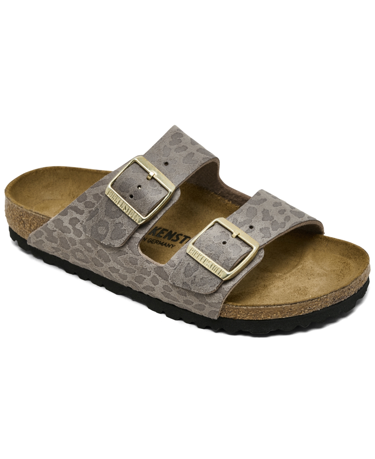 Women's Arizona Synthetics Sandals from Finish Line - Syn Leopard Grey Taupe