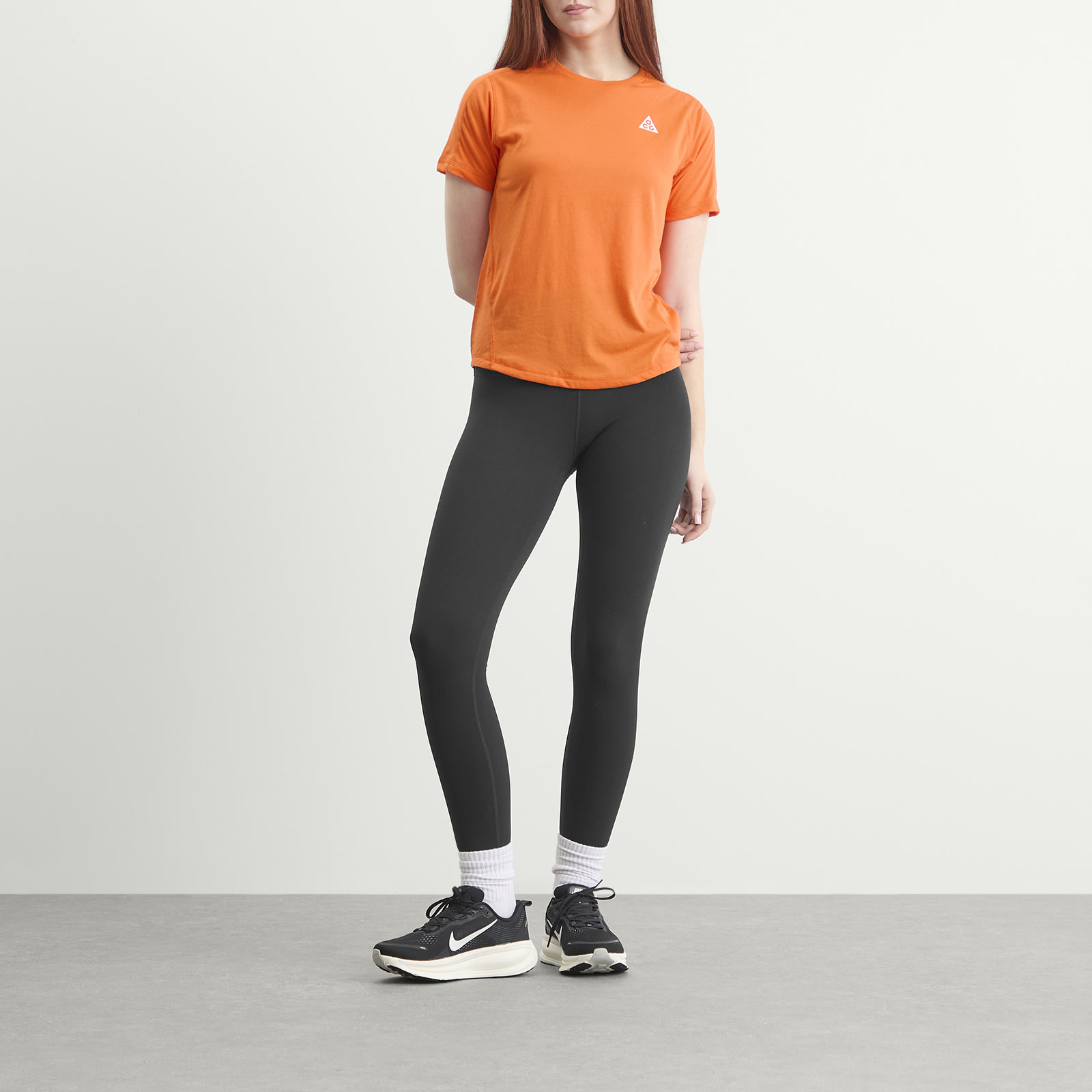 Women s ACG Dri-FIT Short-Sleeve Trail Running Top Safety Orange