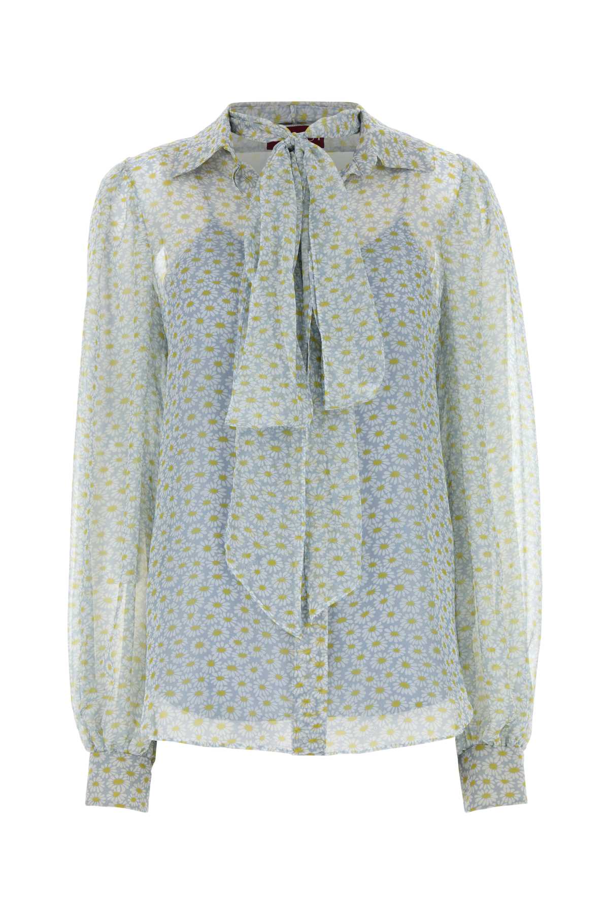 Printed Chiffon Shirt — Multicolor
