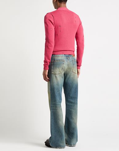 Man Sweater Magenta Size L Cotton