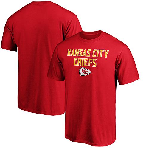 Men's Fanatics Red Kansas City Chiefs Game Day Stack T-Shirt