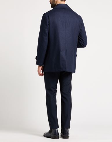 Man Coat Navy Size 40 Virgin Wool