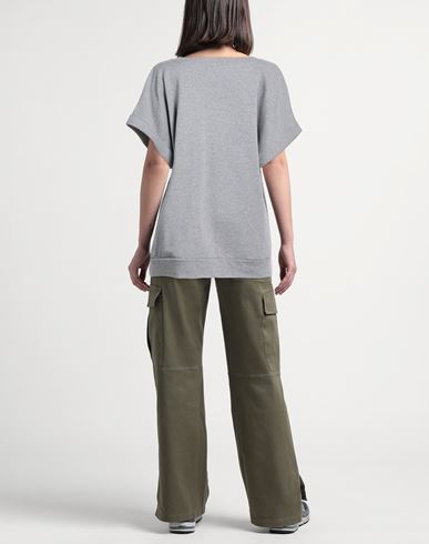 Woman Sweatshirt Grey Size M Cotton