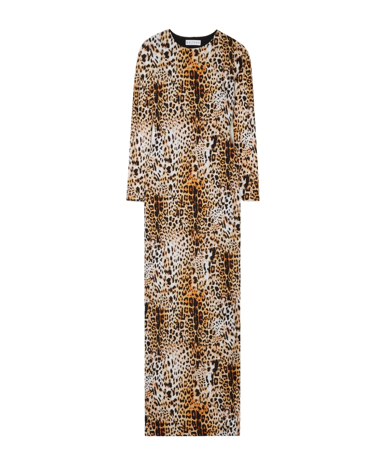 Open-back leopard-print stretch-jersey maxi dress