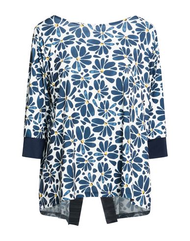 Woman Top Midnight blue Size 10 Polyester, Elastane