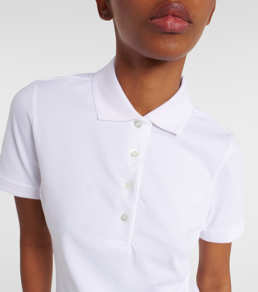 Agathe cotton-blend polo shirt